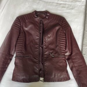 Faux leather Motorcycle jacket